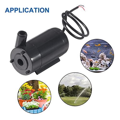 Image of 6Pcs DC 3-5V Micro Submersible Low Noise Mini Water Pump with 2pcs Clear Vinyl Tubing Flexible Water Pipe(1M) Micro Motor Water Pump for Fish Tank Pond Fountain Hydroponics Garden Aquariums