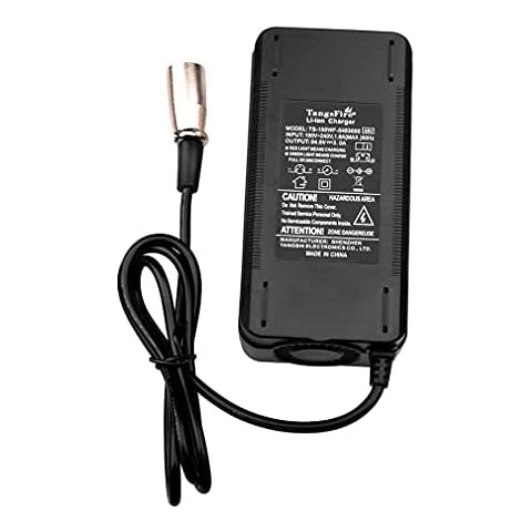 48V Ebike Charger Output 54.6V 3A XLR Plug for Mobility Scooter Utility Trike 48v 15ah Motorbike Wheelchair 13S Lithium Battery Pack Cover