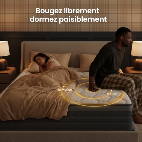Matelas Hybride 90x190 Ressorts Ensachés H3 Ferme TXO