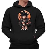 the Fan Tee Sudadera Adulto con Capucha de Hombre Dibujos Animados Dragon Bola Ball Anime Manga 707 XL