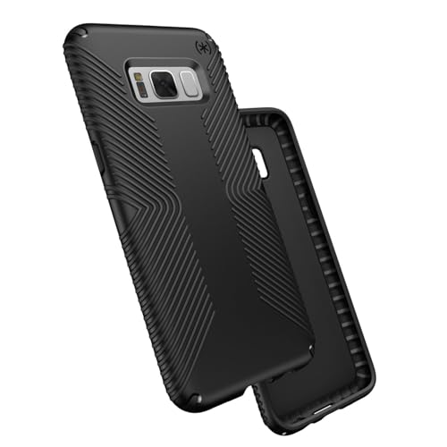Speck Products Presidio Grip Cell Phone Case for Samsung Galaxy S8 Plus - Black/Black