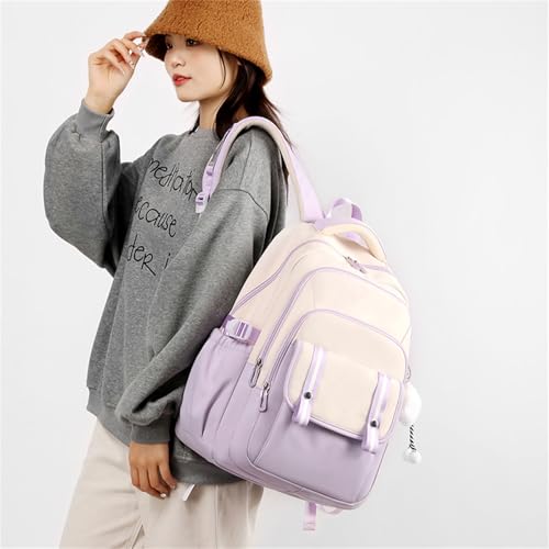 Sac à dos écolier en nylon grande capacité idéal pour voyage et cours