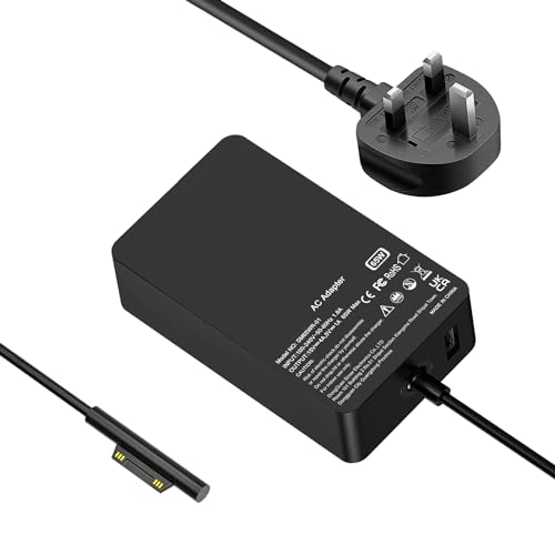 SLDYAPCX 65W laptop adapter Compatible With Microsoft Surface Pro 3/4/5/6/7/8/9/10/11/X Go 1/2/3 Laptop 3 2 1 Laptop/Tablet Charger