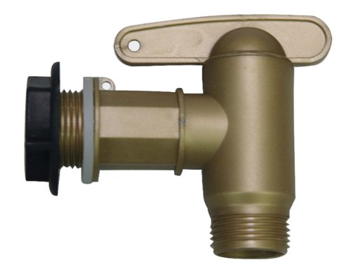 GARANTIA AQUA QUICK Kunststoff-Auslaufhahn 3/4'' messingfarben, Set inkl....