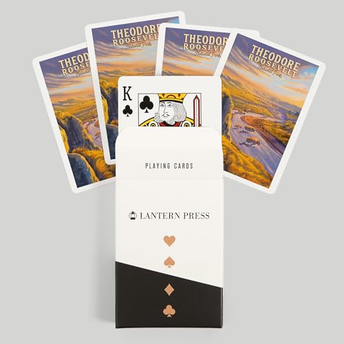 Baraja de cartas Lantern Press con pintura al óleo, 52 cartas poker miniatura 6