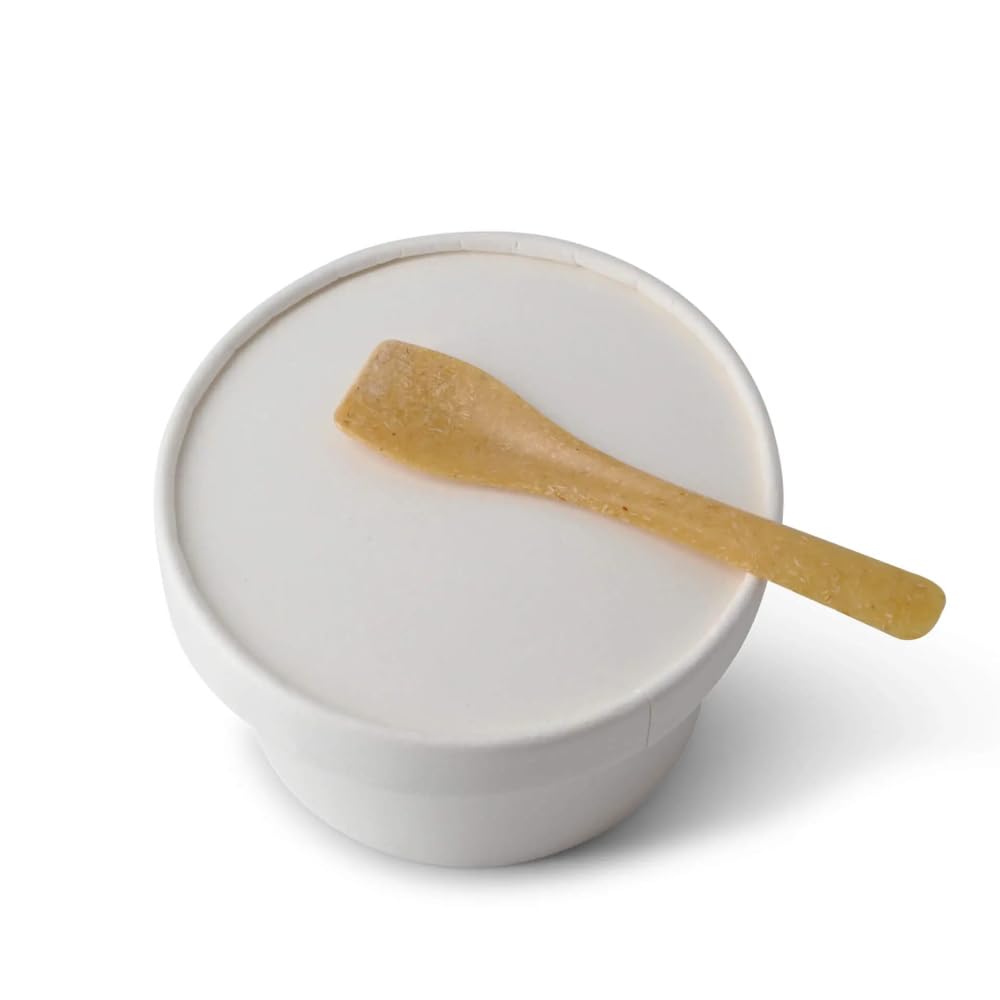 Mehrweg-Eisspatel 9,5 cm, Karamell/braun