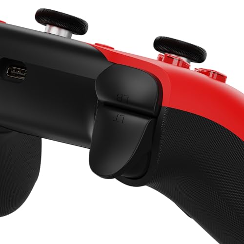 Image of Hyperkin The Competitor Wired Controller for XBOX Series X|S, XBOX One & PC with Hall Effect Joysticks & Impulse Triggers, Symmetrical Layout & Precision D-Pad - Officially Licensed XBOX - Widow Edition Red (Red)