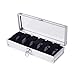 Produktbild Mysracing Uhrenbox 12 Bit Aluminium Box Uhrenbox Schmuck Display Box Halterung für Aufbewahrung und Display, wie Abbildung, 6 Grid