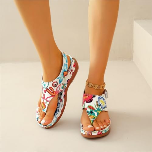 Women Sandals Orthopedic Wedge Heels Sandals Summer Fashion Buckle Shoes For Women Beach Flip Flops4