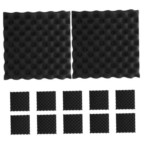 Panneaux acoustiques en polystyrène noir ignifuge haute densité lot de 12