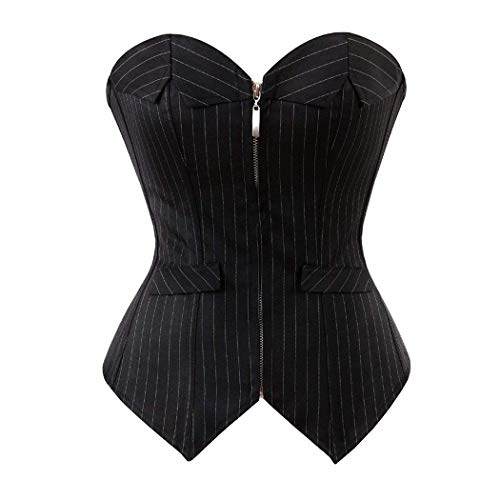 Bustier à lacets Kelvry à rayures pour soirée et quotidien