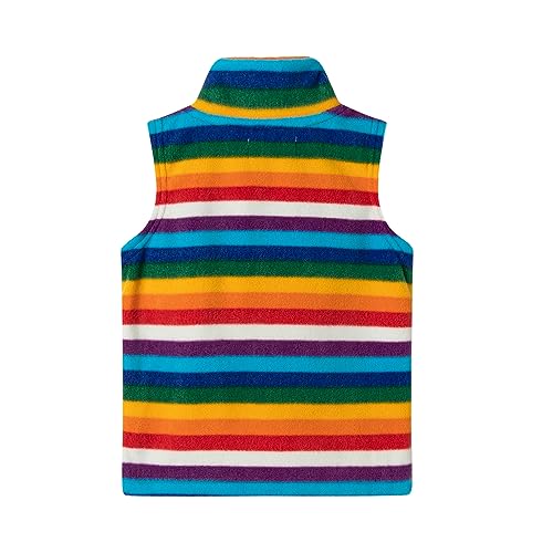 Image of LittleSpring Boys Girls Fleece Vest Sleeveless Jacket Full-Zip Fall Winter Warm Outerwear