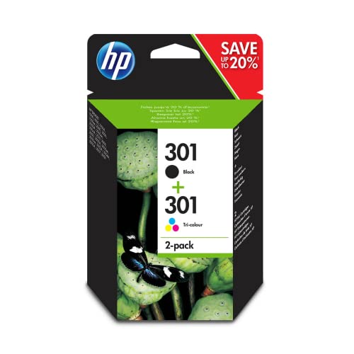 Impresoras HP 302 N9J72AE Negro y Tricolor, Pack de 2 Cartuchos de Tinta Originales, Compatible con Impresoras de Inyección de tinta HP...