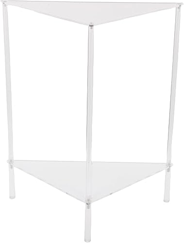 Miniatura 9 de Atyhao Acrylic End Table Corner Accent Table, Small Side Table for Living Room, Bedroom, Balcony with Easy Assembly, Ideal for Small Spaces