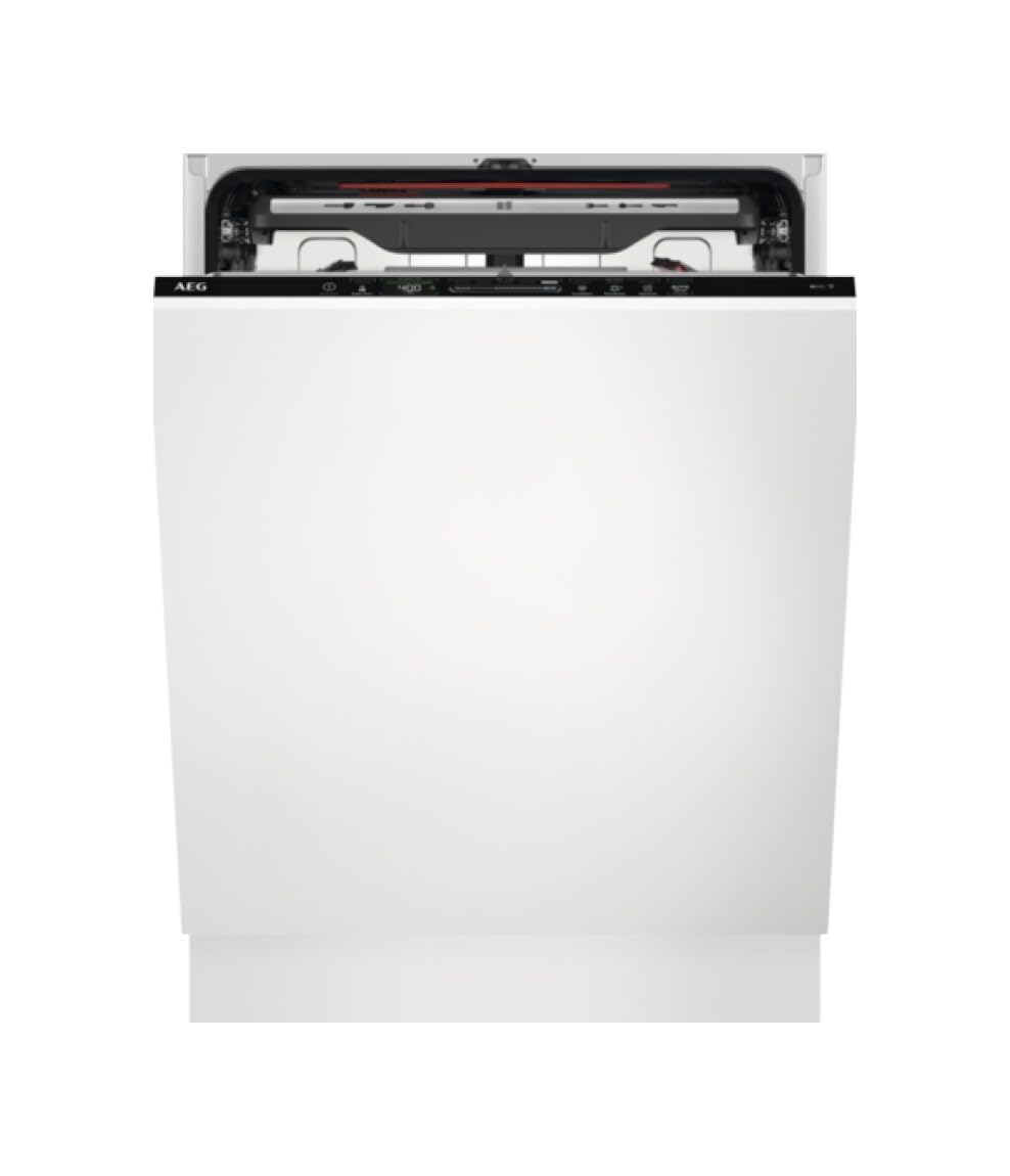 AEG FSE76738P Lavastoviglie Integrabile, 60 cm, 14 posate, Asciugatura AirDry, Braccio Irrigatore Satellite, Vetri, 7 programmi, 4 Temperature, Cavità XXL, 43 dB(A), Connessione Wi-Fi, Serie 7000,