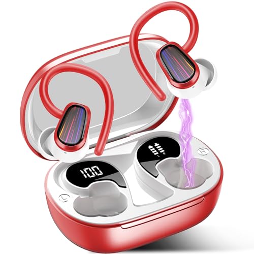 Wireless Earbuds, 50H Bluetooth 5.4 Headphones Sport, Bluetooth Earbuds with ENC