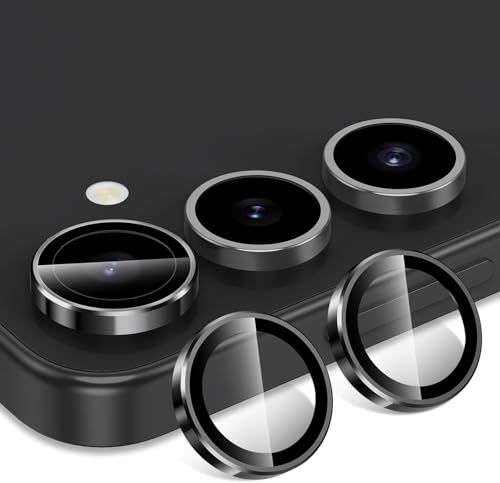 Image of JGD PRODUCTS Premium Camera Lens Protector Compatible For Samsung Galaxy S24 5G (Black) Camera Lens Protector - 9H Tempered Glass, Military-Grade Anti-Scratch, Case-Friendly, Easy Install Frame