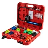 Woalopted Kühler Druckprüfgerät für das Kühlsystem,Hochbelastbarer Schnelltest,Kühlerpumpen Druckleckage Prüfset | für Werkstatt Garage Wohnmobil SUV Reparatur Wartung