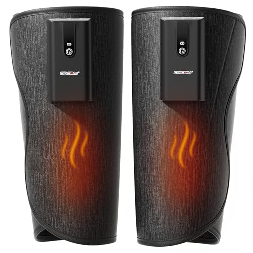 Image of CINCOM Leg Massager with Heat and Air Compression, Cordless Calf Massager for Circulation and Pain Relief, Rechargeable Leg Compression Massager for Edema Leg Relief