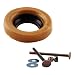 Westbrass D6033-40  Thick Wax Ring Gasket for Toilet Bowl, includes Flange and Closet Bolts