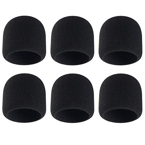 Microphone Cover - Foam Mic Covers Windscreen Suitable For Most Standard Handheld Microphone 6 Pcs #TOP6