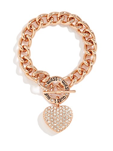 GUESS Factory Women's Rhinestone Heart Bracelet
