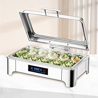 Scaldavivande Elettrico 9L - Acciaio Inox - Con Regolazione Temperatura E Coperchio In Vetro - Per Buffet E Catering - Foto 9