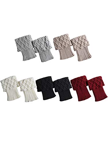Century Star Jambières courtes d'hiver chaudes en crochet pour femme - - taille unique Cover