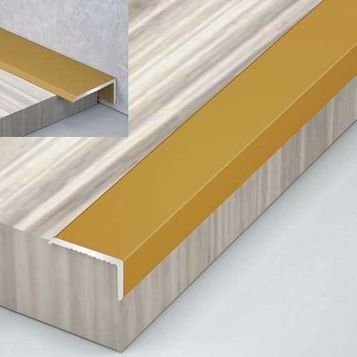 Nez de marche en aluminium durable pour protéger les bordures de planchers en bois