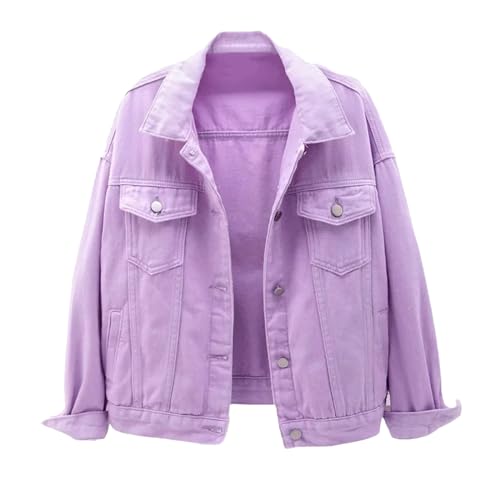 Women Denim Jacket Spring Autumn Casual Loose Short Coat Female
