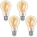 Produktbild Orbecco WLAN Smart LED Glühbirne, E27 7.5W A60 Filament Retro Edison Glühlampe, Dimmbar Glühfaden mit 2700K Warmweiß Licht, APP/Sprach Fernbedienung Kompatibel mit Alexa Google Home - 4 Pack