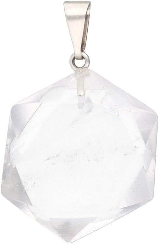 Vives Cortada Necklace Geometric shape Hexagonal White Quartz