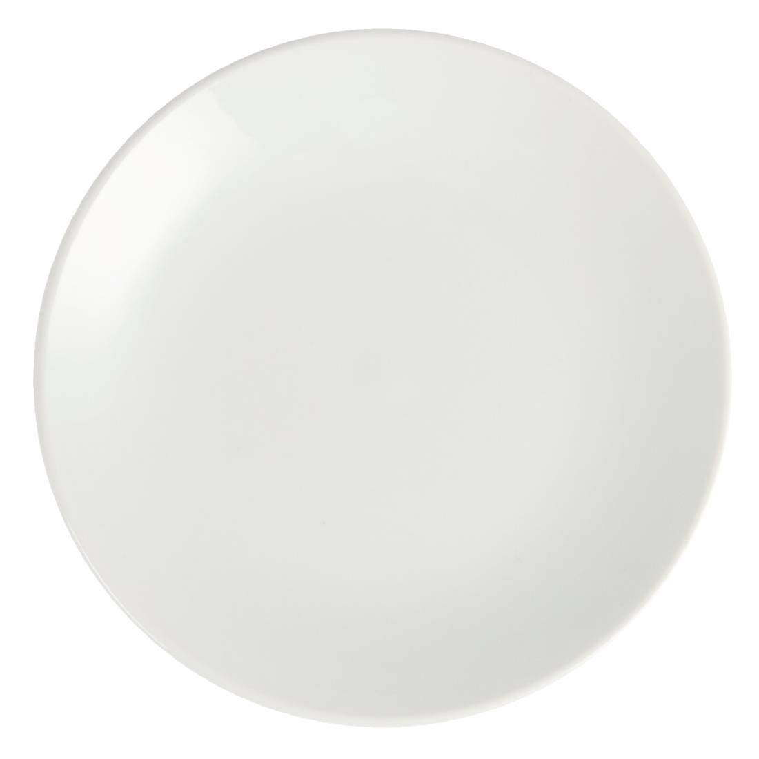Olympia Whiteware Assiettes Coupe Rondes en Porcelaine Blanche 150mm - Empilable et Résistant au Lave Vaisselle - Paquet de 12