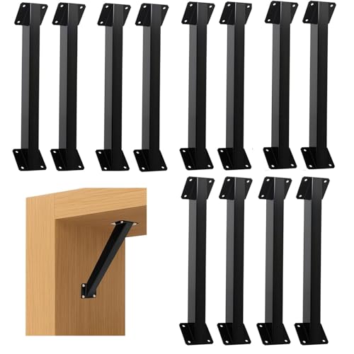 12 piezas de soporte angular de 45 grados, kit para pérgola, conectores resistentes para postes y vigas de madera, adecuado para pérgolas, cabañas y terrazas miniatura 1