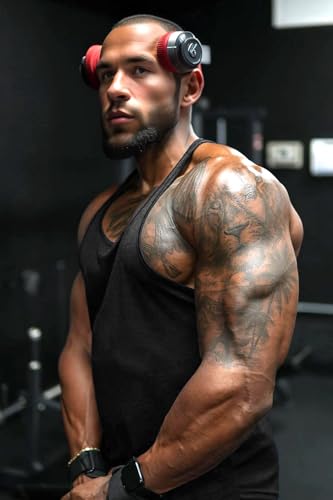 Men's Bodybuilding Stringer Tank Tops Workout Gym Shirt Y-Back Muscle Fitness Athletic Stretch Quick Dry Top2