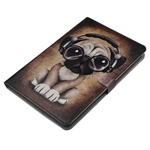 Yhb Case For Kindle Fire Hd 8 Tablet (12Th Generation 2020/2022 Release) & Fire Hd 8 Plus,Pu Leather Slim Folding Protective Case Multi-Angle Viewing Stand Soft Tpu Cover, Music Cute Puppy #TOP3