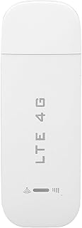 Mobile WiFi Hotspot, Portable 4G WiFi USB Modem Travel Router, High Speed Pocket Smart WiFi Router with SIM Card Slot, Sharing Up to 10 WiFi Users (White)