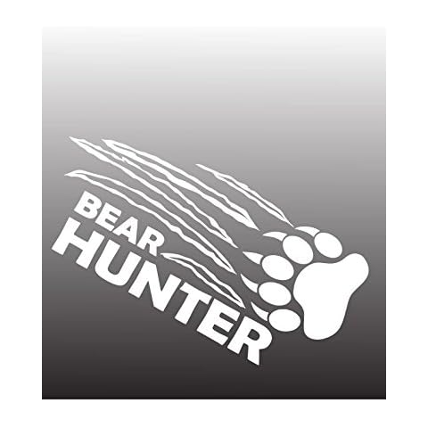 BOLDERGRAPHX 2049 Bear Hunter with Bear Claw Ripping Decal White Vinyl Cover