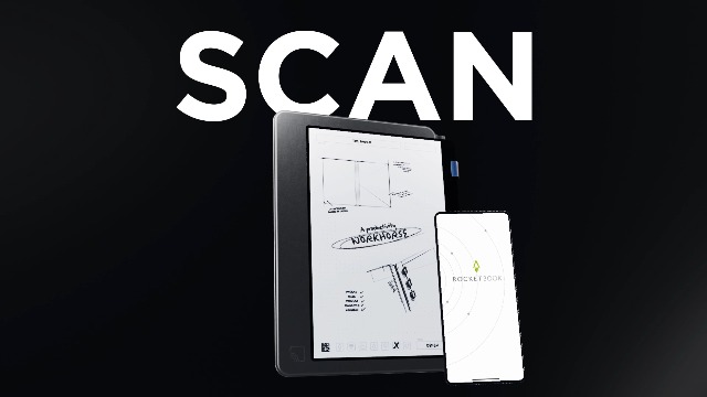 Rocketbook Pro - Carnet Réutilisable 20 Pages à Points - Écrire, Scanner, Effacer - Format Lettre