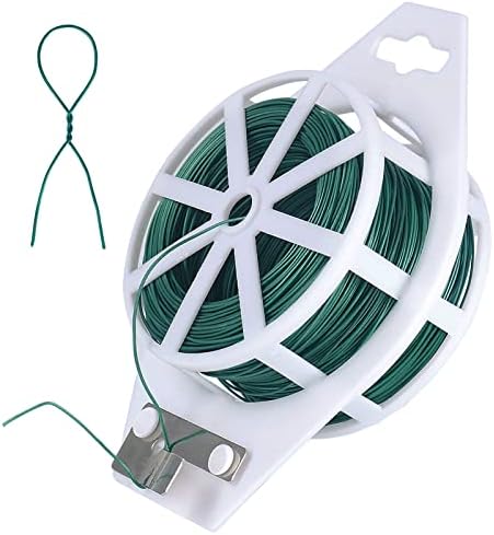 Tenn Well 100M Grün Blumendraht, Bindedraht mit Cutter 0.7mm Basteldraht | für die Herstellung von Blumen und Pflanzen, Rosen, Basteln