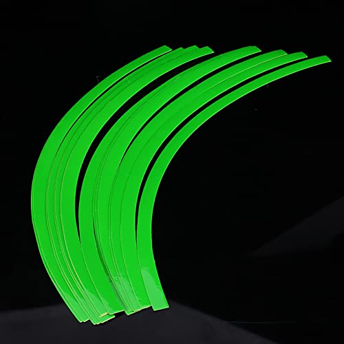 Radaufkleber Reflektierender Nadelstreifen Universal Car Motorcelcel Decal Tape Decoration Film(Grün)