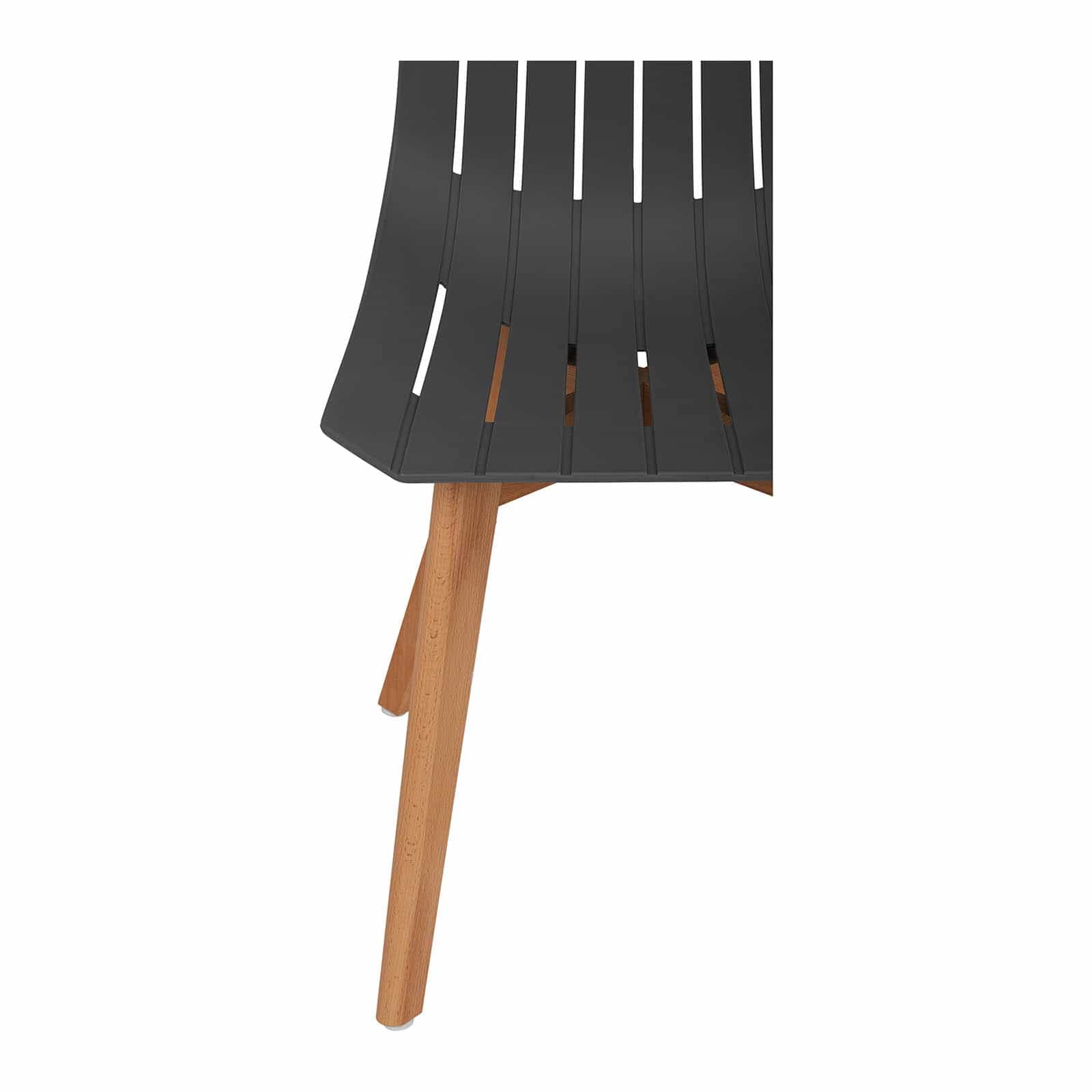 Fromm & Starck Stoel set van 2 tot 150 kg zitting 50 x 47 cm grijs