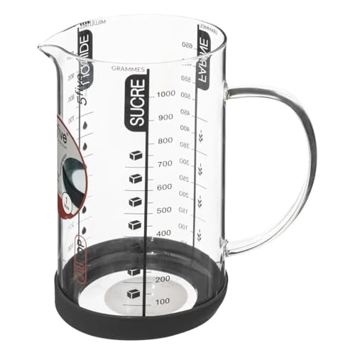 FIVE Simply Smart - Verre Doseur Gradué Verre Silitop 1L Transparent