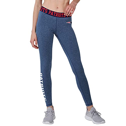 FOCO New England Patriots NFL Womens Team Color Static Leggings - L