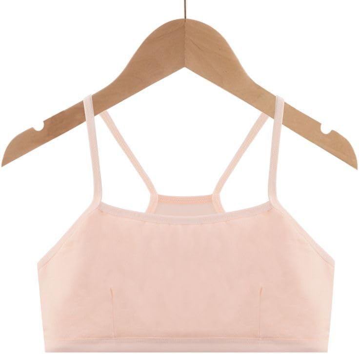 Girls' Training Bras Crop Cami Cotton Strap Bra - Image 3