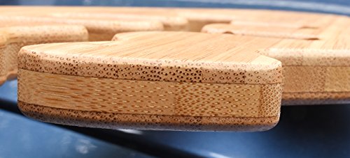 Grassracks Bamboo Surfboard Wall Rack for 4 Boards Kaua'i Quad Surf Rack