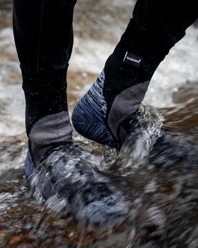 Image of RANDY SUN Waterproof Socks, Unisex Hiking Wading Trail Running Kayaking Crew Socks