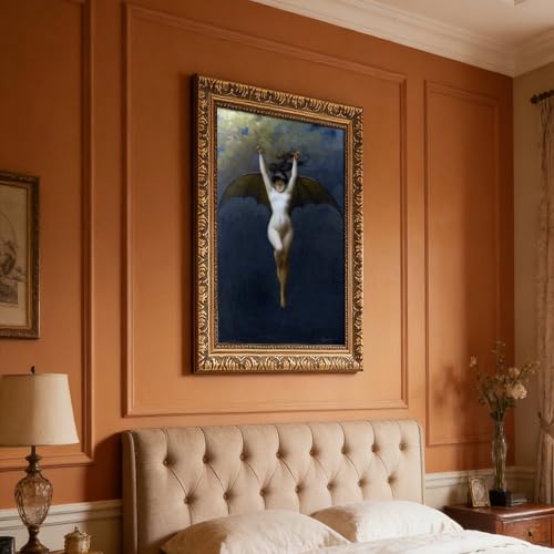 Impression sur toile chauve-souris Albert-joseph Pénot decoration bureau 50x76 cm