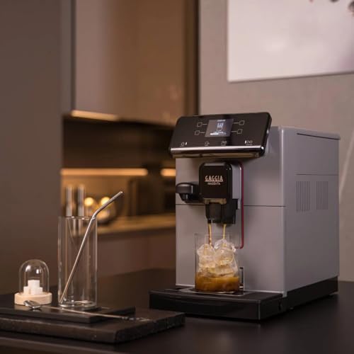 Image of Kaapi Solutions Magenta Prestige Super-Automatic Espresso Machine - Moon Grey, 12 One-Touch Beverages, Built-in Ceramic Grinder, Integrated Milk Carafe, TFT Display