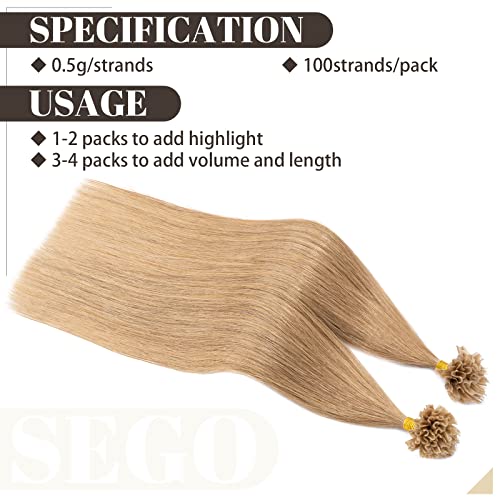 SEGO Extension Capelli Veri Cheratina 100 Ciocche